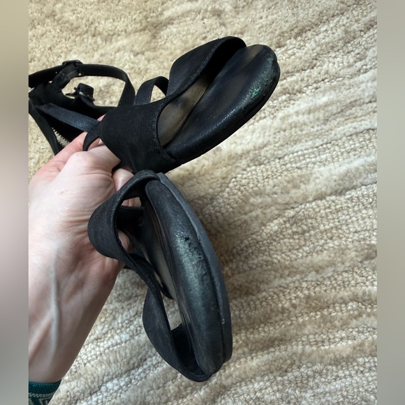 Black Lace-Up Women's Sandals - Picture 7 of 8